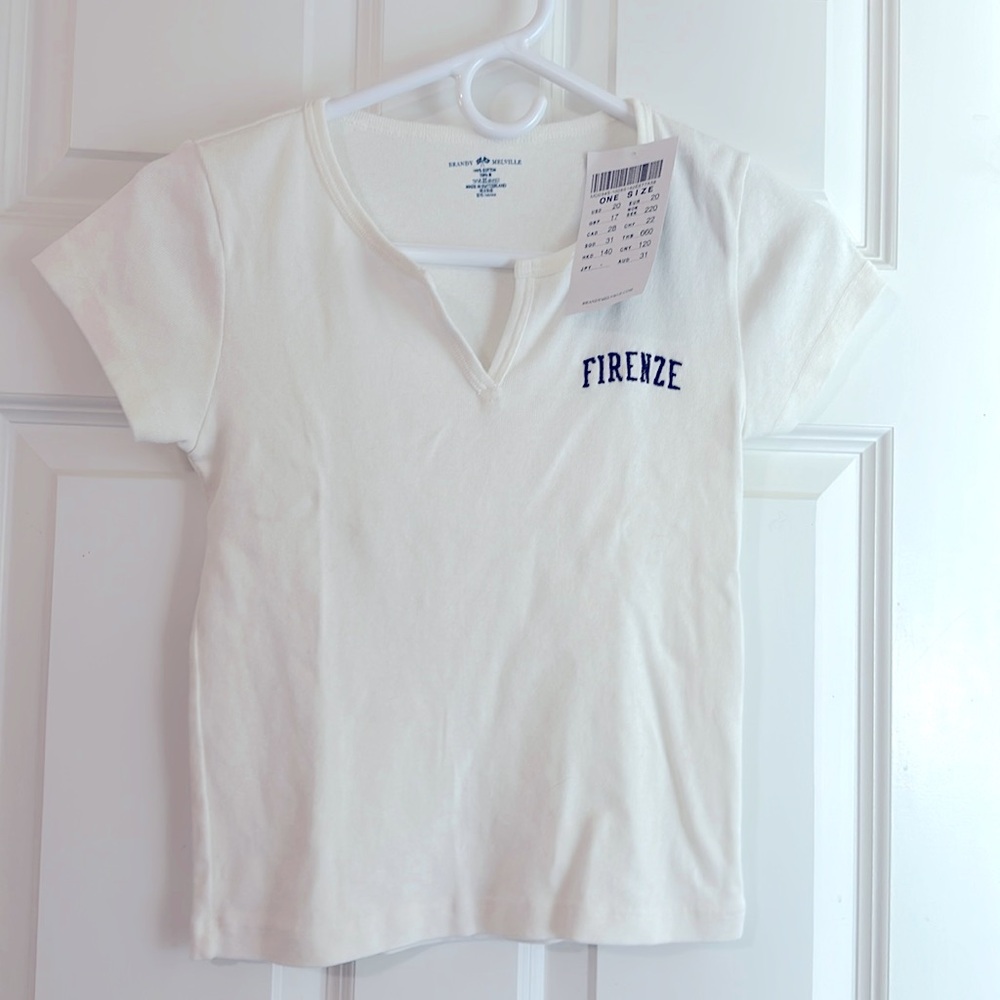 New Brandy Melville white tee